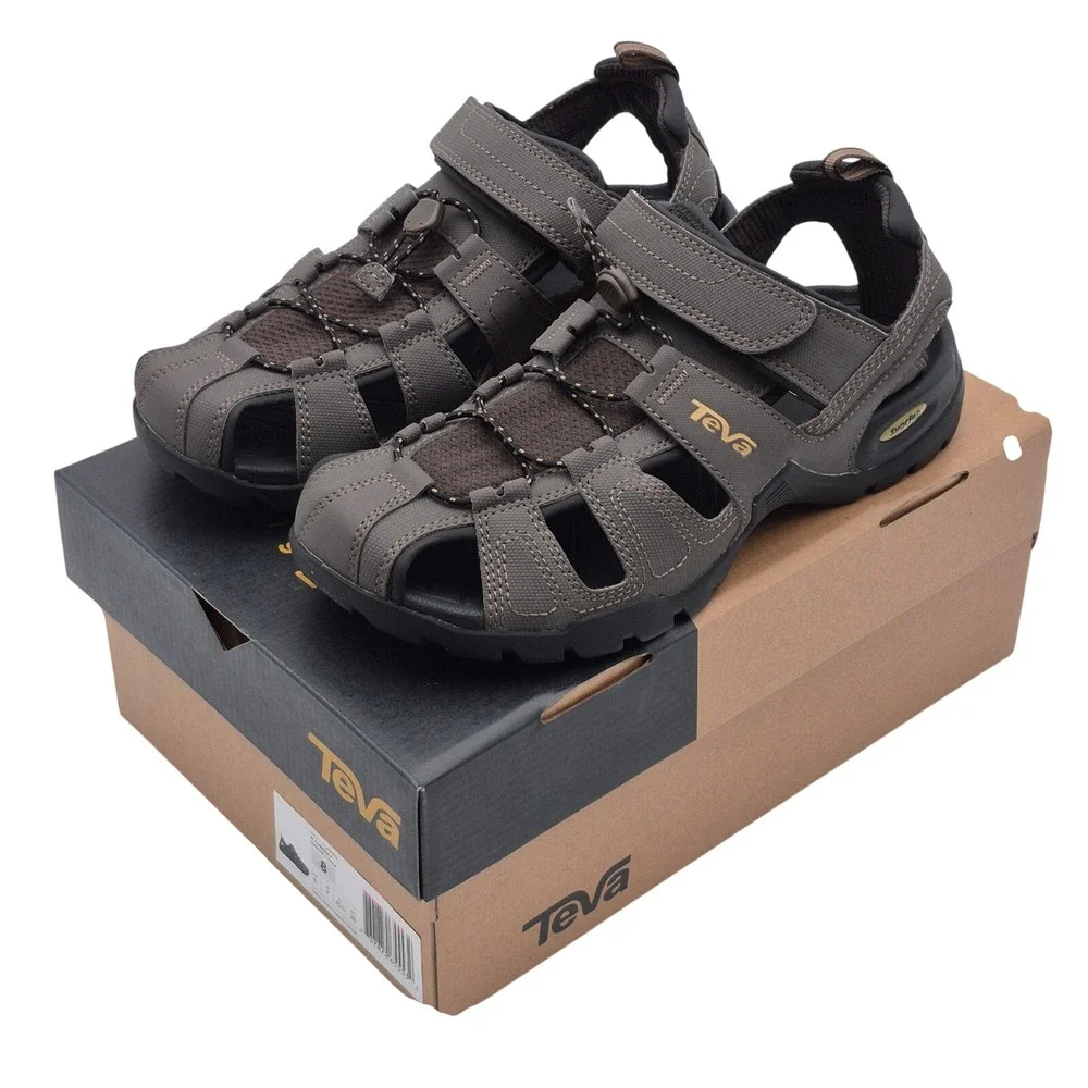 Teva Forebay Sandals Men's Size 8 Turkish Coffee Brown Water Hiking 1001116